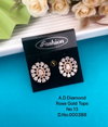AD Diamond Rose Gold And Silver Party Wear Butti And Tops Wholesale Shop In Surat

